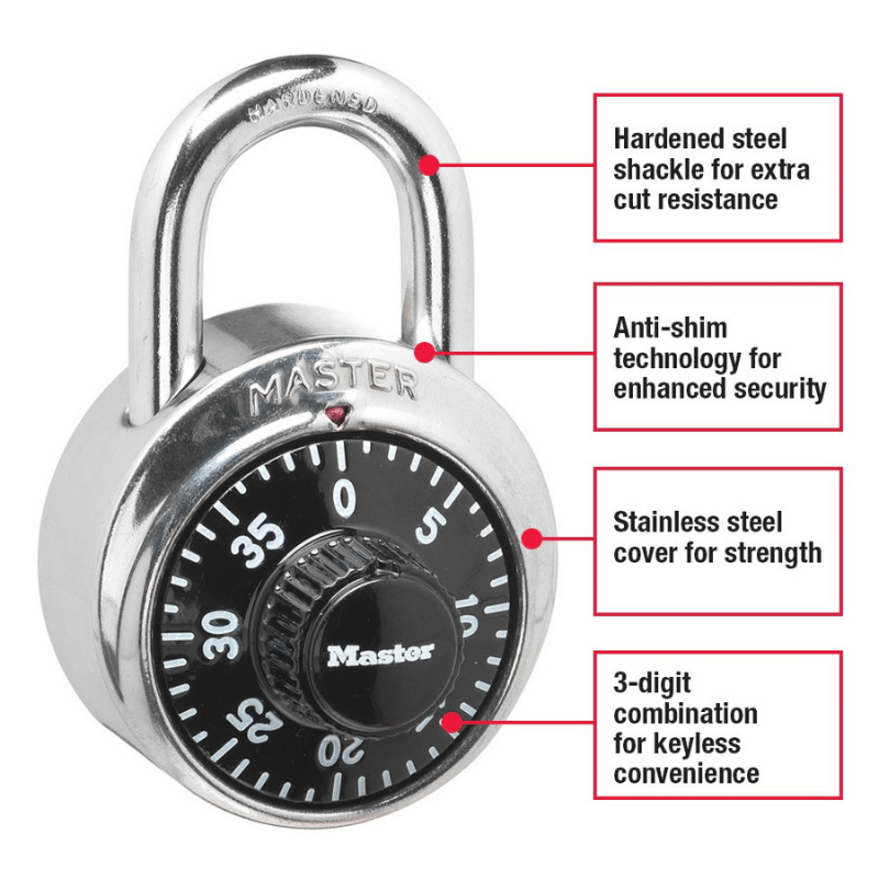 1500D Combination Padlock Details